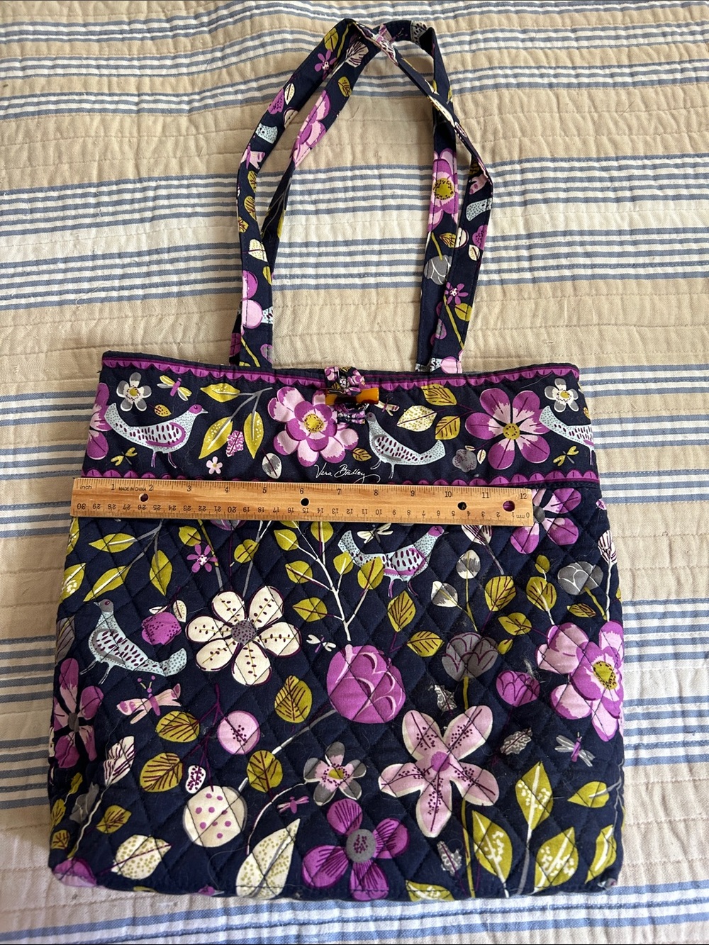 Vera Bradley Floral Nightingale tote, EUC
